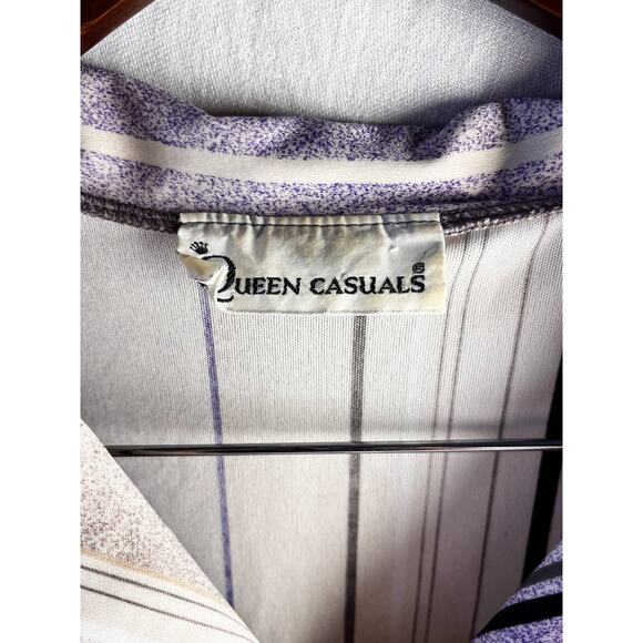 Vintage Queen Casuals Button Shirt/Blouse 1980s - Picture 5 of 12